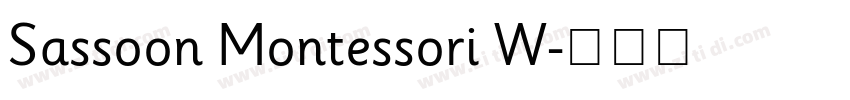Sassoon Montessori W字体转换